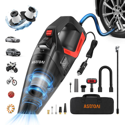 Car Vacuum, Portable Cyclone Handheld Vacuum, Dustbuster Quick Cleaner for Home, Car