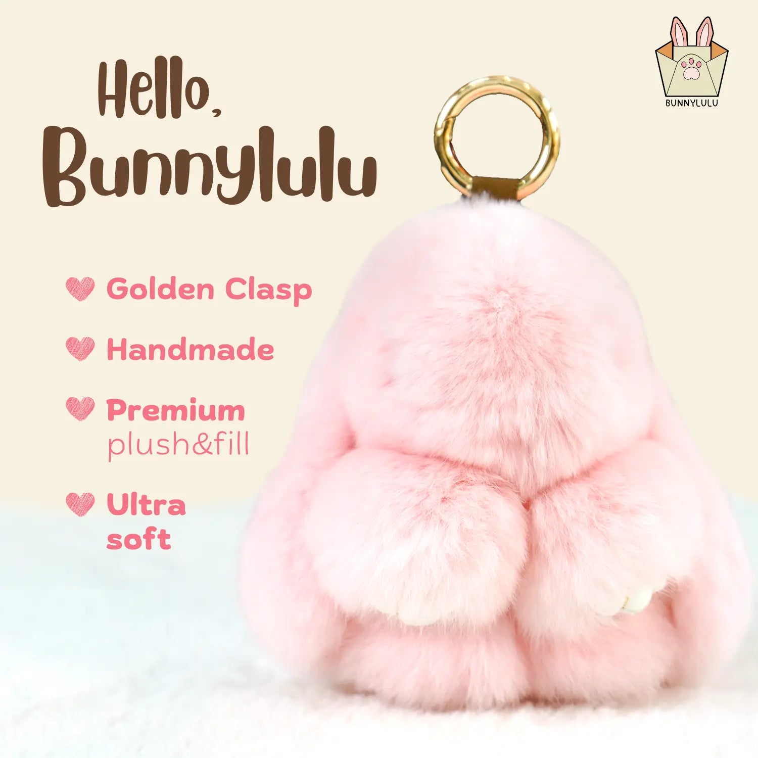 【Bunnylulu】Handmade Bunny Pompom Keychain with Tin Box, Summervibes Graduation Gift for Friends &amp; Students, Stress-Relief Charm, Keepsake Gift