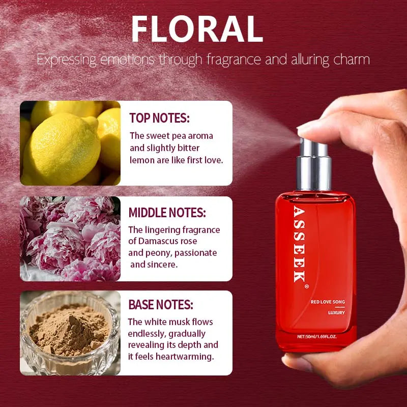 ASSEEK 2Pcs Long-Lasting Body Perfume for Women | Perfect for Dating, Daily Life, Parties and Gift Giving | 2 Different Fragrances with Orchid, Jasmine，Fruity Notes &amp; Brown Sugar Scents - 1.69 Oz/ Bottle