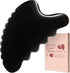 Gua Sha Facial Tools, Natural Bian Stone Gua Sha Jade Massage Tool, Body Gua Sha Stone with Comb, Large Guasha Set for Traditional Acupuncture Therapy(Wave-Edge)