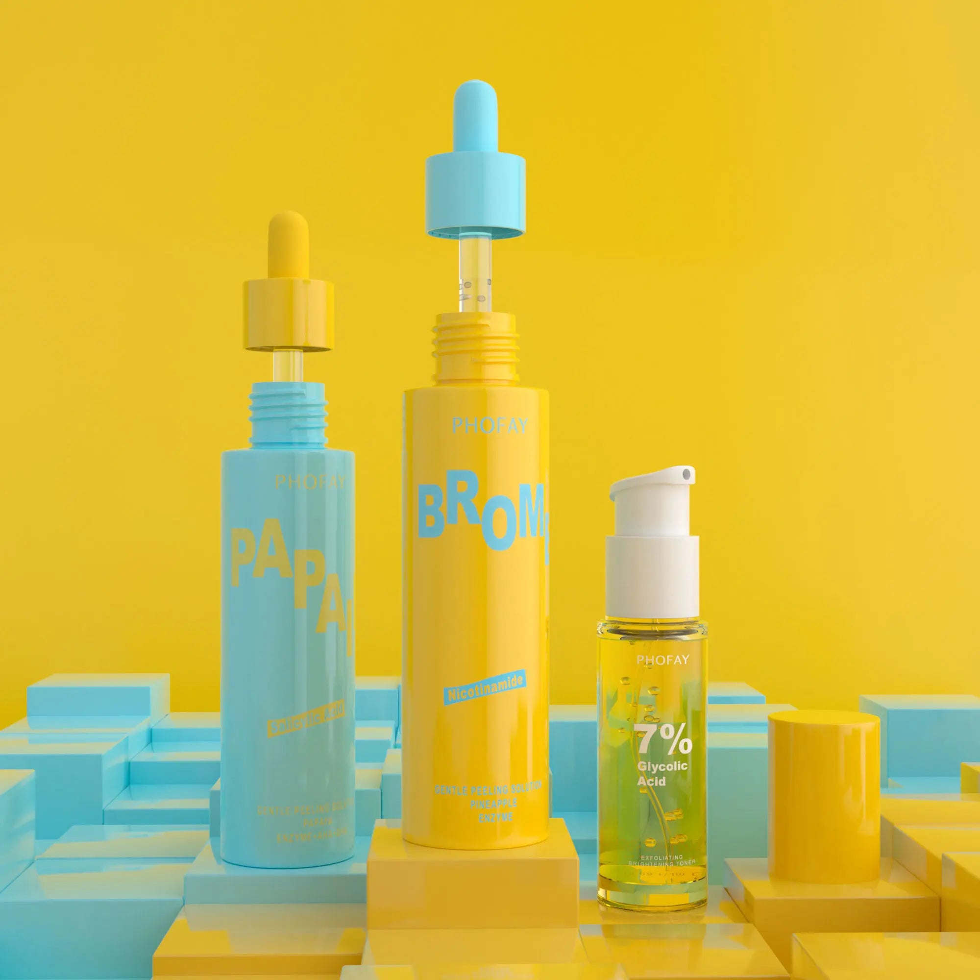 Glow Rice Ampoule Duo - Serums for Brightening,, Facial Polish for Enlarged Pores, Wrinkles &amp; Fine Lines, Suitable for Blackhead-Prone Skin, Fragrance-Free
