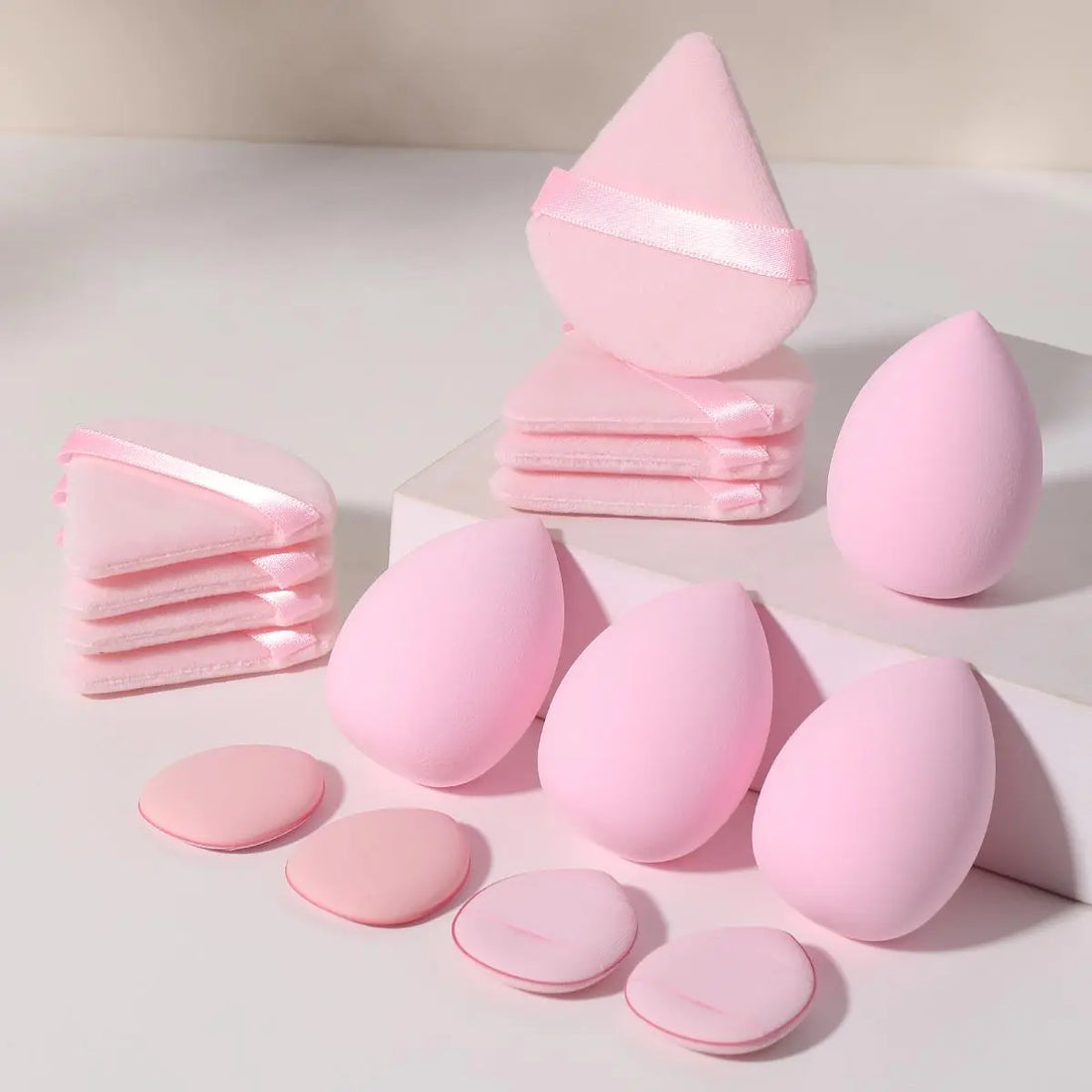 Makeup Sponge &amp; Powder Puff Set, Soft Beauty Blender, Beauty Egg for Facial Makeup Blending &amp; Detailing