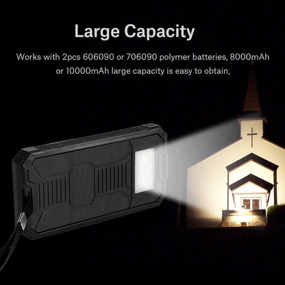 Power Bank Portable 20000Mah Fast Charging Dual USB Polar Mobile Power Bank Case DIY Kit Portable Power Bank