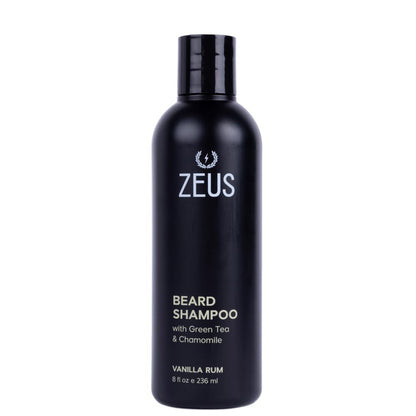 ZEUS Beard Shampoo Wash for Men with Natural Oils (8 Fl Oz) Sandalwood