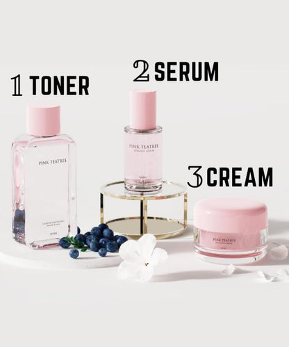 APLIN Pink Tea Tree Synergy Serum 30Ml/Skin Moisturizer/Facial Moisturizers/1.01 Fl. Oz, CICA, Hyaluronic Acid and Niacinamide, Korean Skin Care, Hydrating