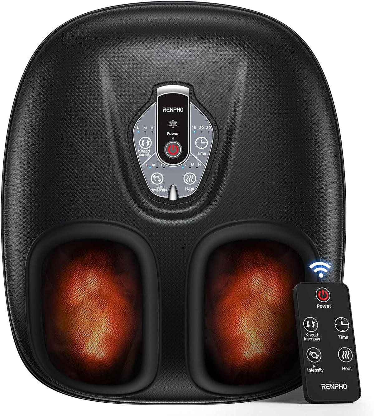 RENPHO Foot Massager Machine with Heat [2026 Upgraded], Birthday Gifts for Women Men Mom Dad, Shiatsu Foot Massager for Plantar Fasciitis, Cordless Control, Self Care Relaxation Gifts, Pink