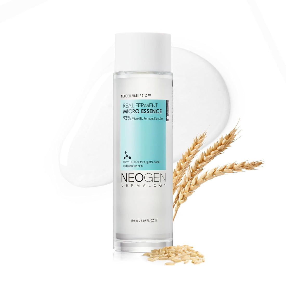DERMALOGY by NEOGEN Real Ferment Micro Essence, Korean Skincare Toner &amp; Essence with 93% Ferments for Instant Hydration and Healthy-Looking Skin, 5.07 Fl Oz (150 Ml)