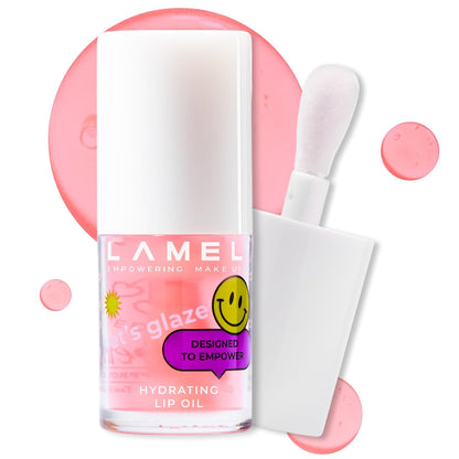 Lamel Dazzle Glow Crystal Clear Lip Gloss - Hydrating Lip Gloss - Non Sticky - Colored - Moisturizing - №404 You Can