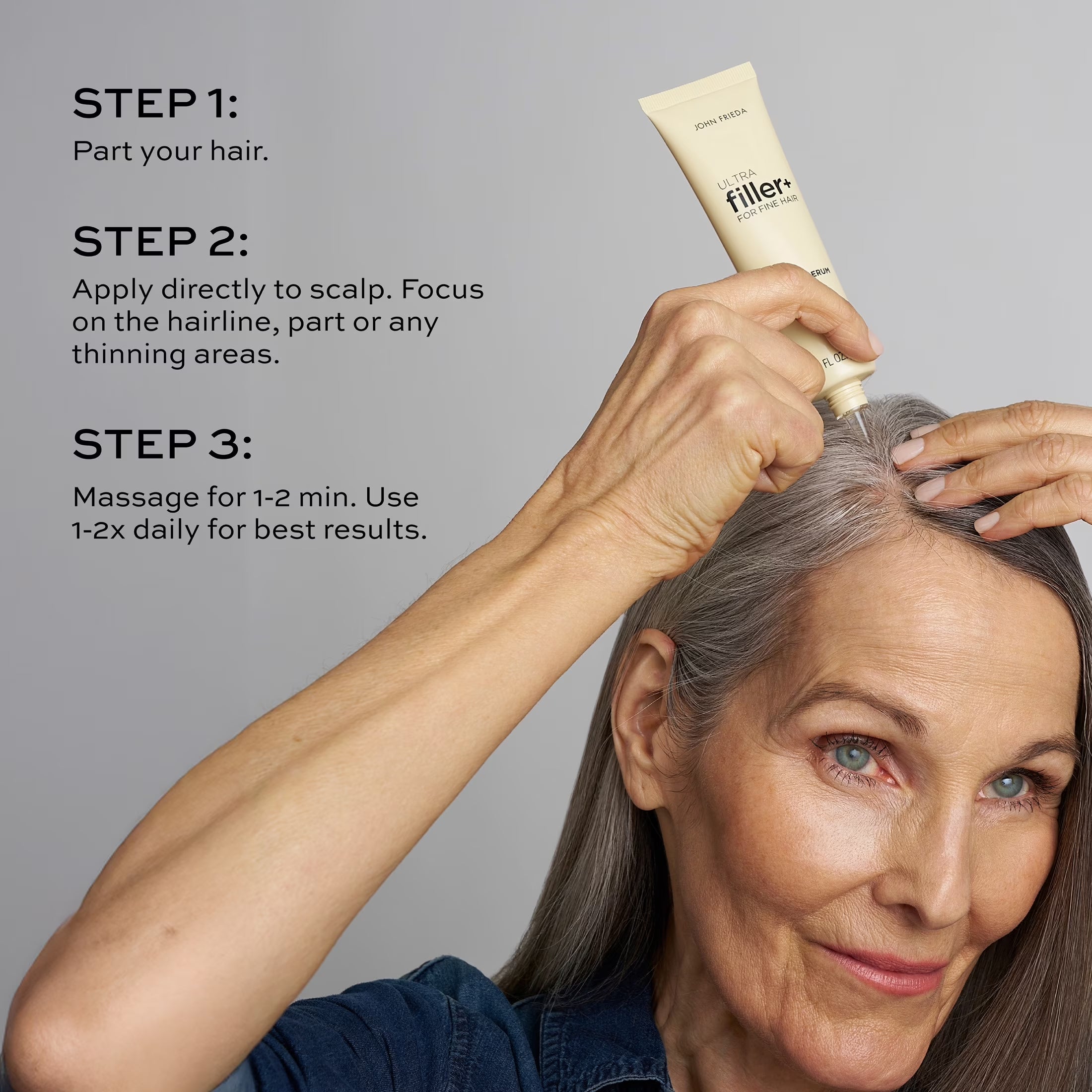 Ultrafiller+ Biotin Hair Density Scalp Serum for Fine Hair, Scalp Treatment, 2 Oz