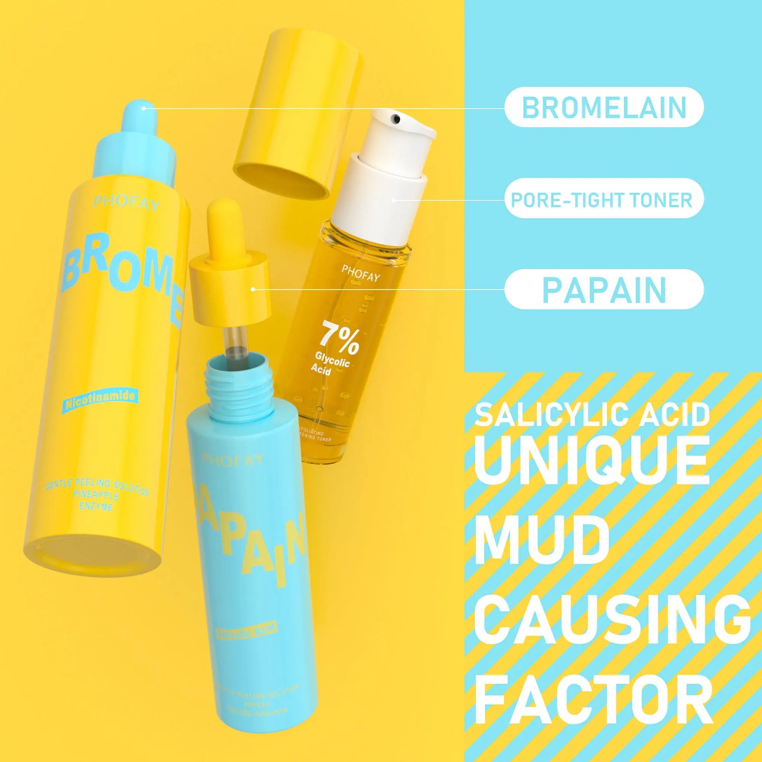 Glow Rice Ampoule Duo - Serums for Brightening,, Facial Polish for Enlarged Pores, Wrinkles &amp; Fine Lines, Suitable for Blackhead-Prone Skin, Fragrance-Free