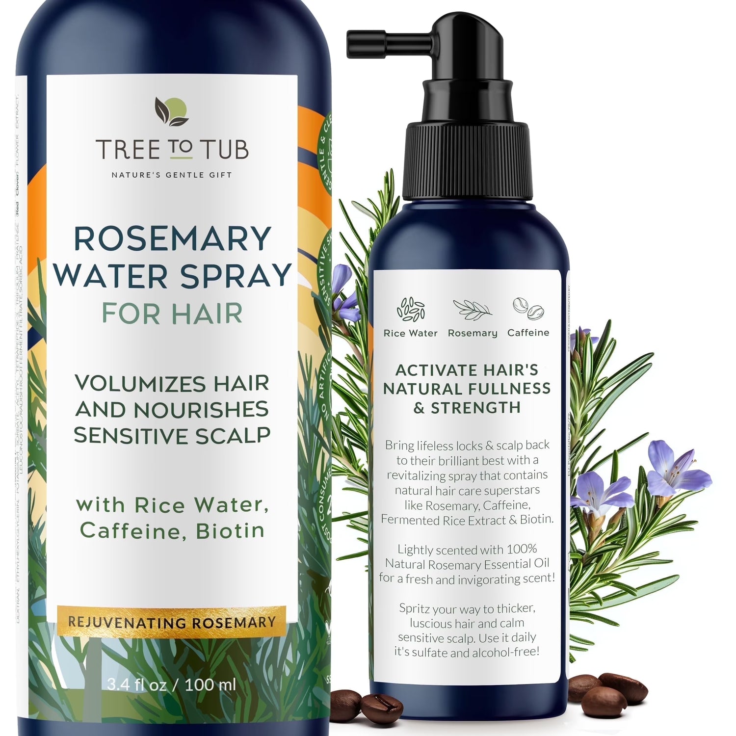 Dry Scalp Spray - Intensive Scalp Moisturizer for Men &amp; Women - Tea Tree Leave in Scalp Moisturizer for Dry Scalp, Flaky Buildup &amp; Excess Oil