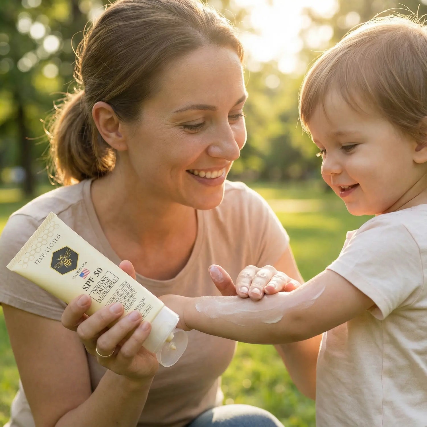 Tallow Mineral Sunscreen SPF 50 — non-greasy mineral cream texture