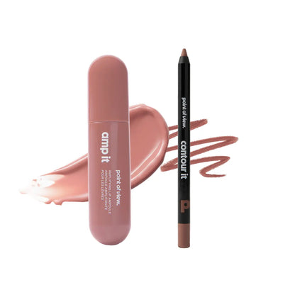 Amp (K)It by Point of View Beauty: Lip Liner + Gloss Bundle