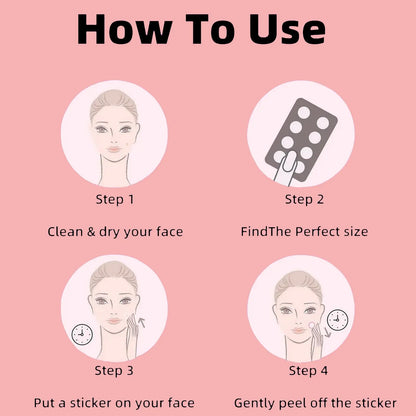 Hydrocolloid Acne Patch, 200 Pcs Deep Cleansing Acne Patches with Effective Coverage, Blemish Patches, Skin Care Gift for Men and Women