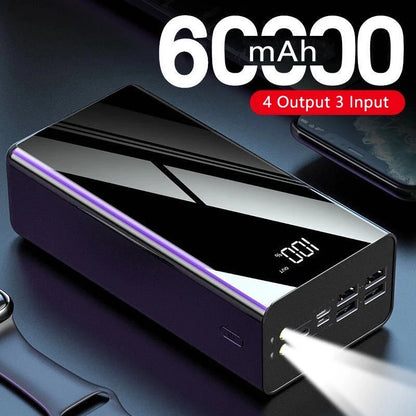 60000mAh Portable Power Bank with Fast Charging