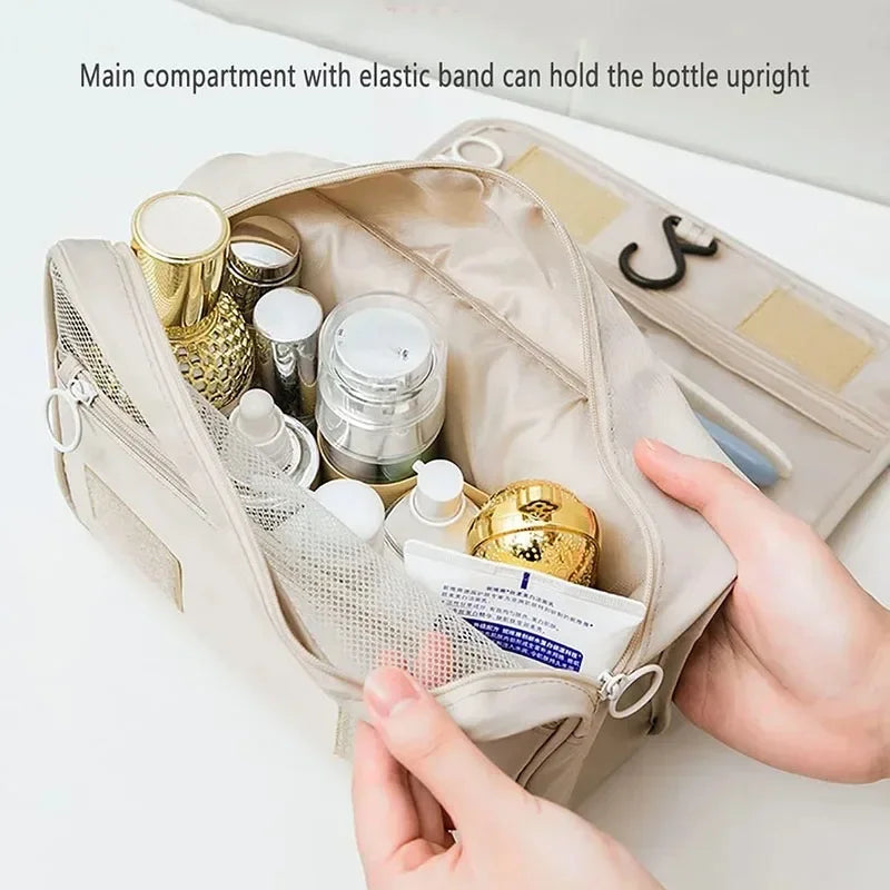 High Quality Travel Makeup Bag Waterproof Toiletries Organizer  Women Neceser Bathroom Hook Wash Pouch Hook Makeup Storage Bag