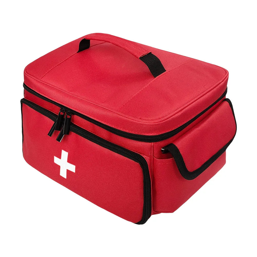 Travel First Aid Kit Bag for Home Medical Carry Bag Multifunctional Storage Organizer Layered Medicine Boxes Medicine Cabinet