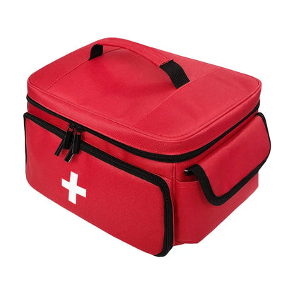Travel First Aid Kit Bag for Home Medical Carry Bag Multifunctional Storage Organizer Layered Medicine Boxes Medicine Cabinet