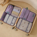 7 Piece Travel Bag Set Thicken Organizer Bag Multi-functional Portable Luggage Organizer Bag Waterproof Suitcase Pakcing Cubes
