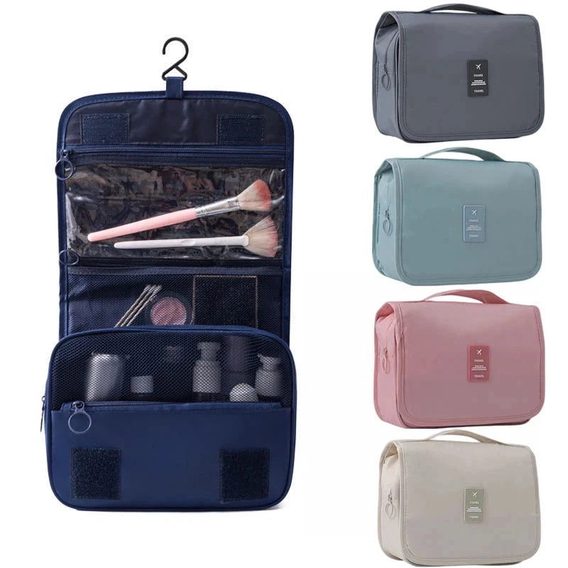 Travel Makeup Bag High Capacity Toiletries Storage Pouch Travel Make Up Organizer Waterproof Beauty Bag Bathroom Wash Bag