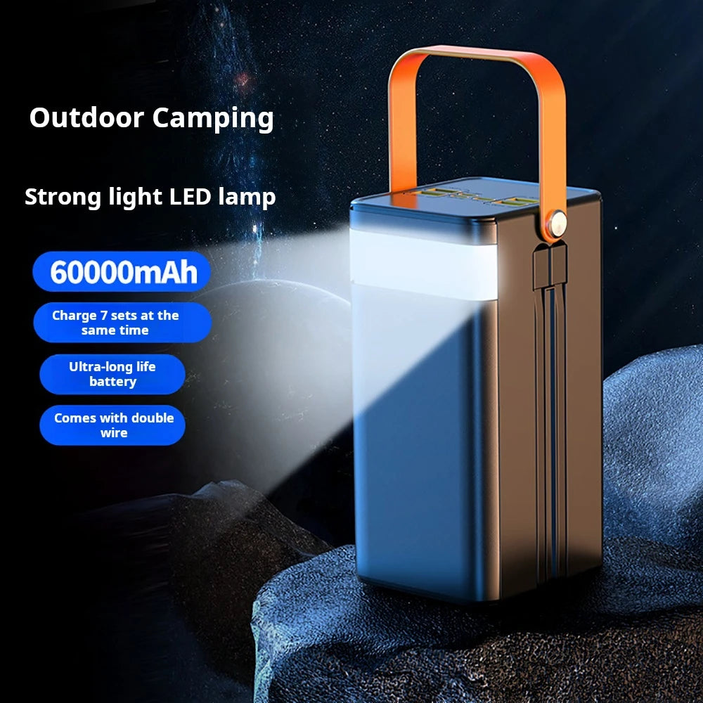 120W 30000mAh/60000mAh Portable Power Bank with LED
