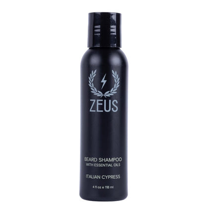 ZEUS Beard Shampoo Wash for Men with Natural Oils (8 Fl Oz) Sandalwood