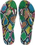 OYOANGLE Women'S Leopard Print Flip Flop Sandals Rhinestone Heart Decor Vacation Casual Cheetah Thong Sandal