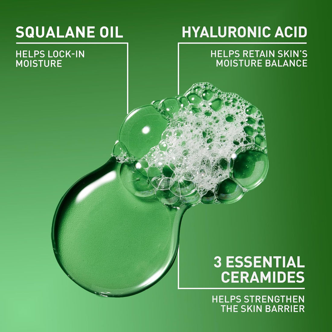 Cerave Hydrating Foaming Oil Facial Cleanser with Hyaluronic Acid, 19Oz