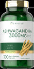Ashwagandha Capsules | 3000Mg Supplement | 300 Pills | Non-Gmo, Gluten Free | by