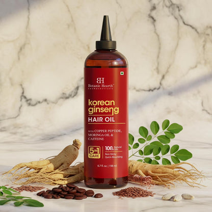 Korean Ginseng Hair Oil 6.7 Fl Oz | Nourishing &amp; Strengthening Hair Growth Oil | Lightweight, Non-Sticky Formula with Natural Oils for Healthy Scalp &amp; Stronger Hair
