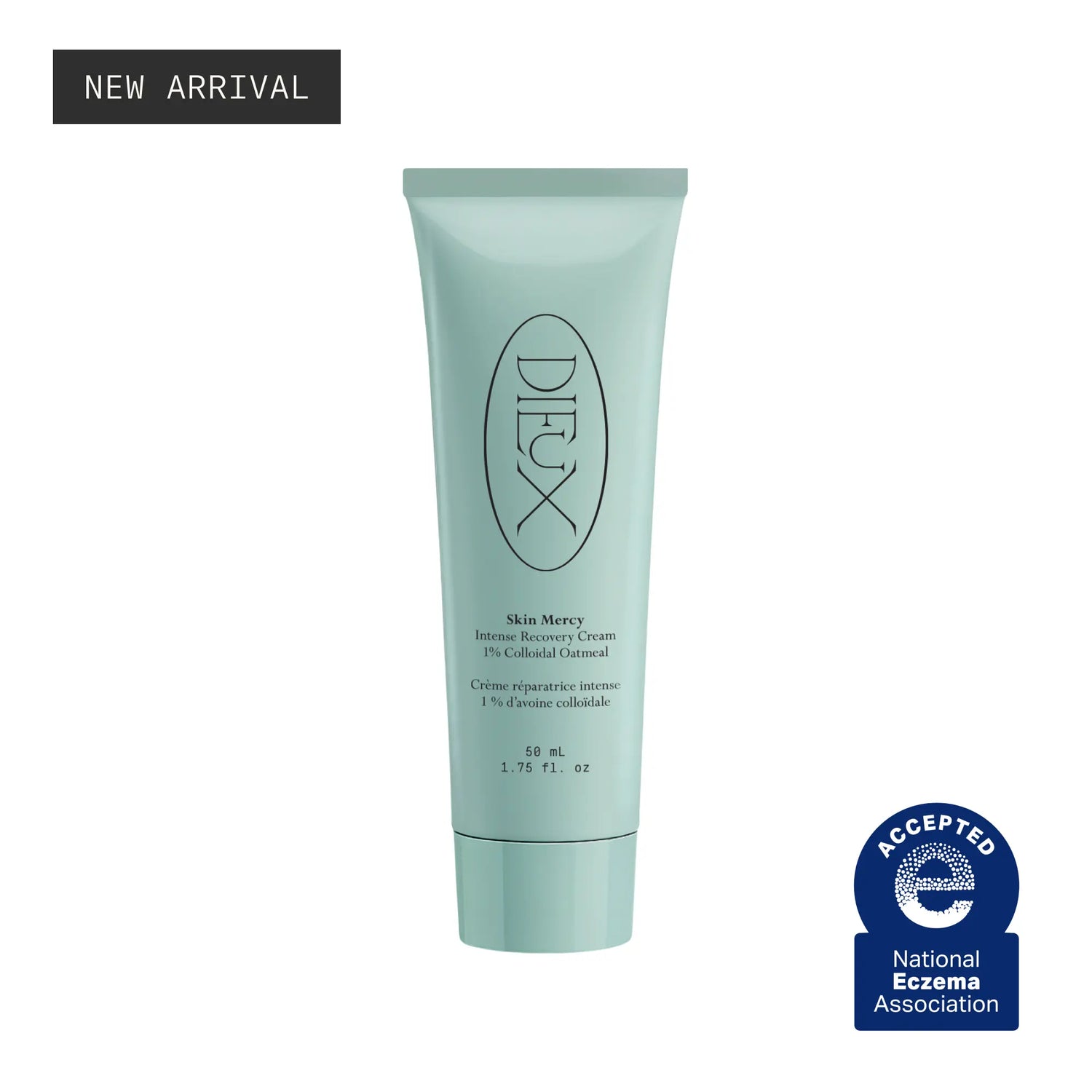 Skin Mercy Recovery Cream - 1% Colloidal Oatmeal Soothing &amp; Hydrating Treatment Moisturizer for Sensitive, Red, Eczema-Prone Skin