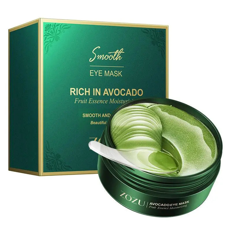 Eye Skincare Mask, 60Pcs Improving &amp; Firming Eye Skin, Moisturizes the Skin around the Eyes, Fades Fine Lines, Tightens and Lifts the Avocado Eye Mask