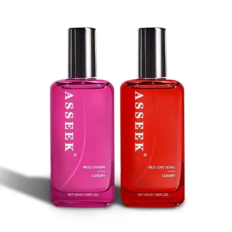 ASSEEK 2Pcs Long-Lasting Body Perfume for Women | Perfect for Dating, Daily Life, Parties and Gift Giving | 2 Different Fragrances with Orchid, Jasmine，Fruity Notes &amp; Brown Sugar Scents - 1.69 Oz/ Bottle