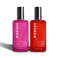 ASSEEK 2Pcs Long-Lasting Body Perfume for Women | Perfect for Dating, Daily Life, Parties and Gift Giving | 2 Different Fragrances with Orchid, Jasmine，Fruity Notes & Brown Sugar Scents - 1.69 Oz/ Bottle
