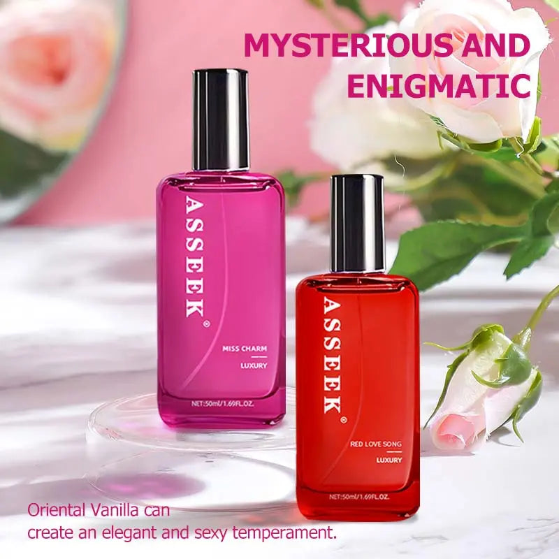 ASSEEK 2Pcs Long-Lasting Body Perfume for Women | Perfect for Dating, Daily Life, Parties and Gift Giving | 2 Different Fragrances with Orchid, Jasmine，Fruity Notes &amp; Brown Sugar Scents - 1.69 Oz/ Bottle