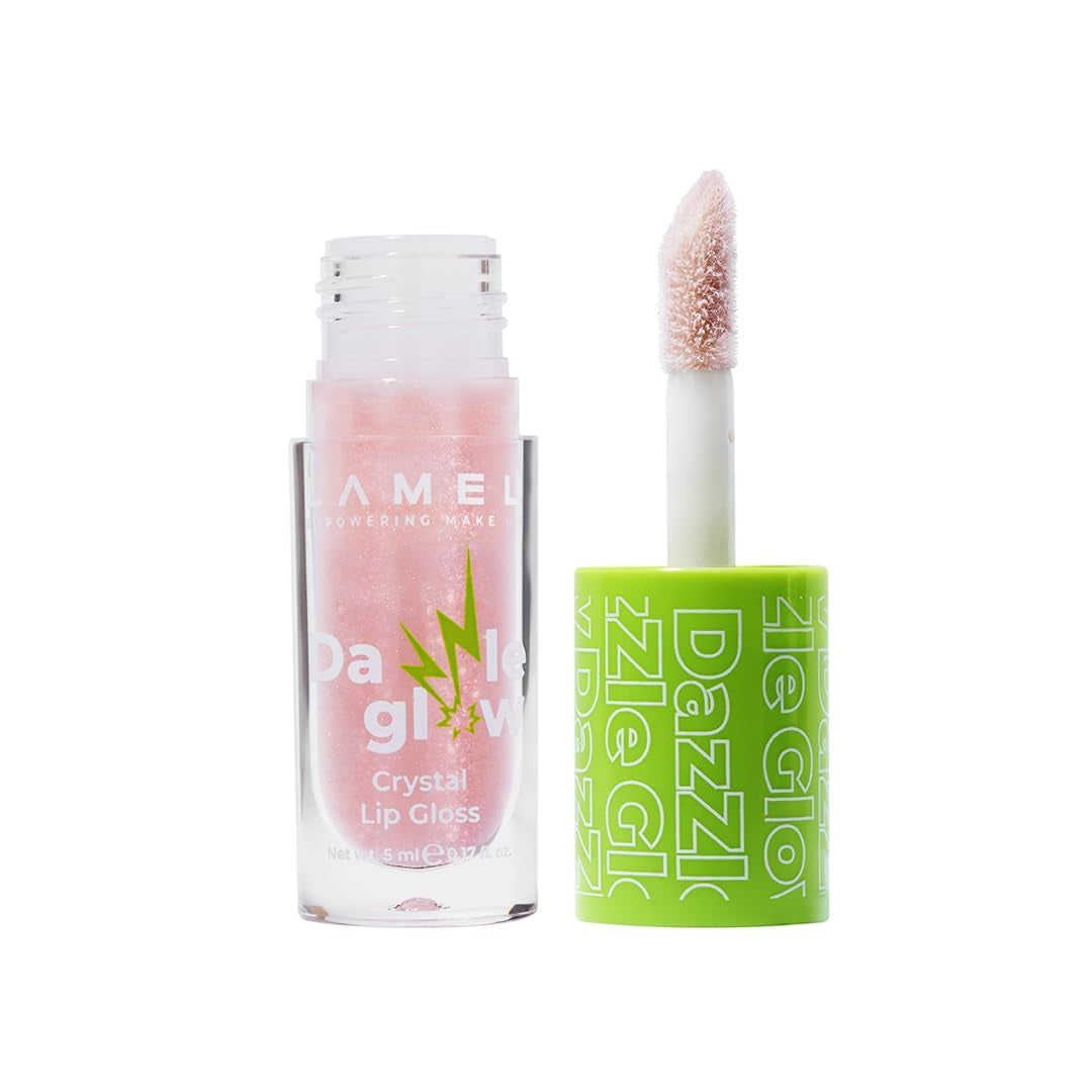 Lamel Dazzle Glow Crystal Clear Lip Gloss - Hydrating Lip Gloss - Non Sticky - Colored - Moisturizing - №404 You Can