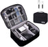 Orgawise Electronics Organizer, Electronic Accessories Bag Travel Cable Organizer Three-Layer for Ipad Mini, Kindle, Hard Drives, Cables, Chargers