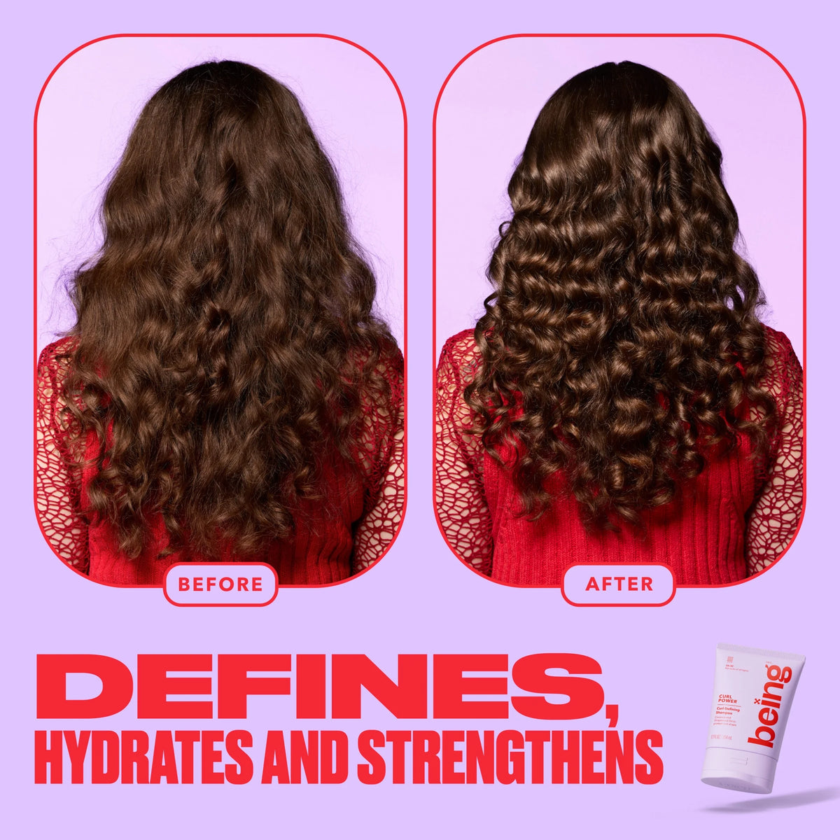 CURL POWER Curl Deﬁning Shampoo with Coconut and Grapeseed Oil 354Ml