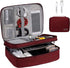 Orgawise Electronics Organizer, Electronic Accessories Bag Travel Cable Organizer Three-Layer for Ipad Mini, Kindle, Hard Drives, Cables, Chargers