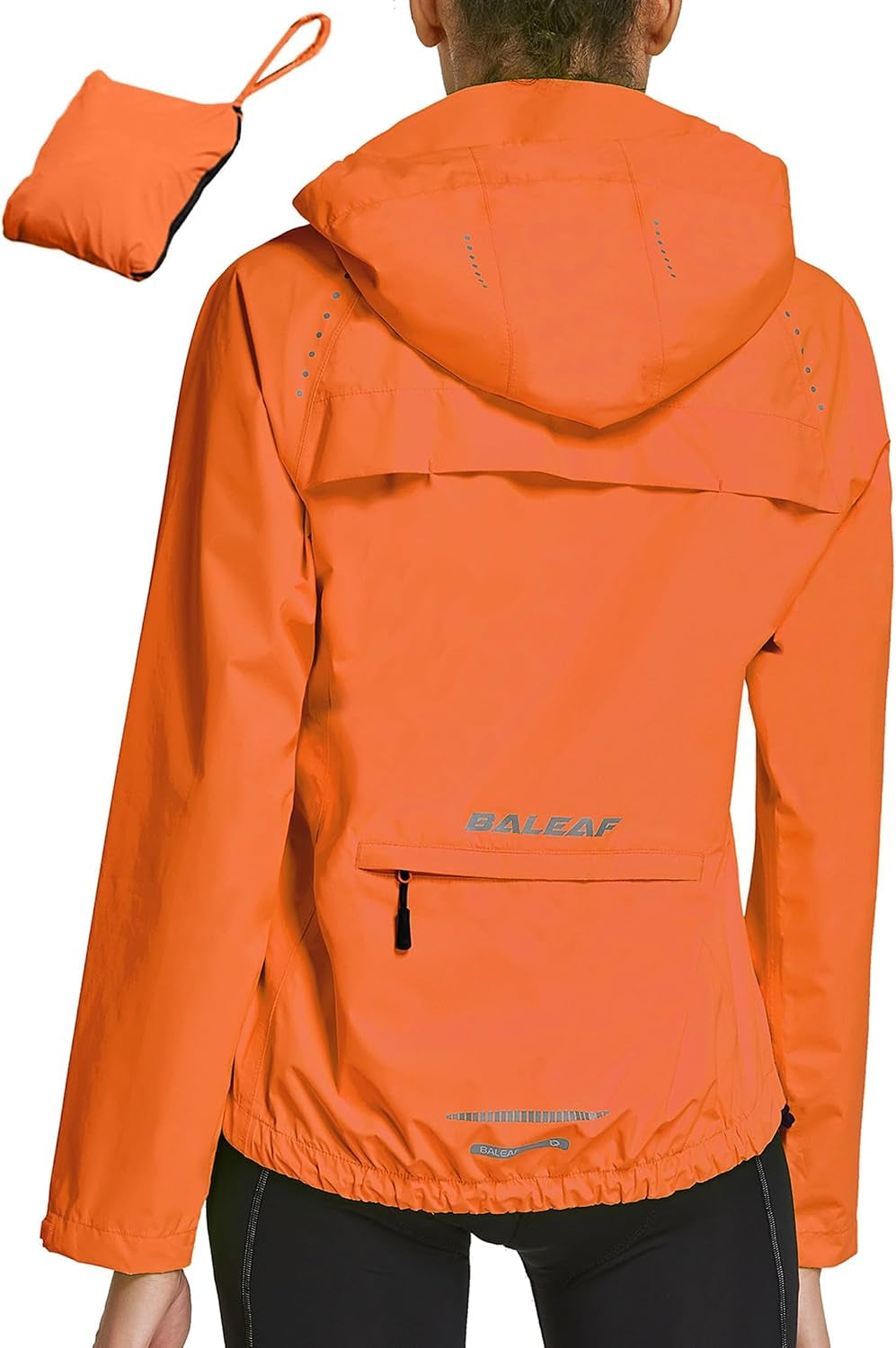 Baleaf Packable Rain Jacket Women Waterproof Lightweight Jackets Hooded