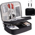 Orgawise Electronics Organizer, Electronic Accessories Bag Travel Cable Organizer Three-Layer for Ipad Mini, Kindle, Hard Drives, Cables, Chargers