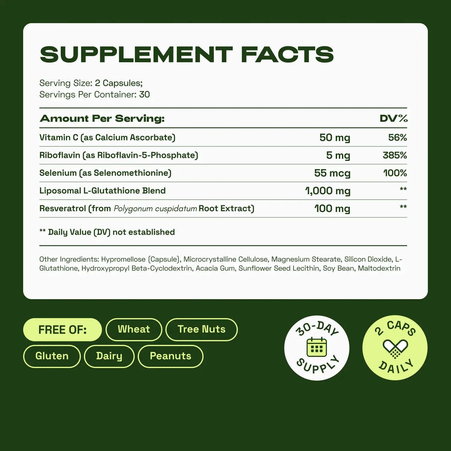 Cata-Kor Liposomal Glutathione Supplement – 1155 Mg | Vitamin C | Riboflavin (B2) | Selenium | Resveratrol Complex – Supports Antioxidant Defense &amp; Cellular Health – Vitamin Dietary Supplement