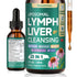 Trawecual Liposomal Lymphatic Support& Liver Cleanse Help Drops 23-In-1 for Detox & Immune Boost with Echinacea NAC TUDCA L-Glutathione Burdock Raspberry Flavor 2 Fl Oz - Natural, Healthcare Supplement Healthy