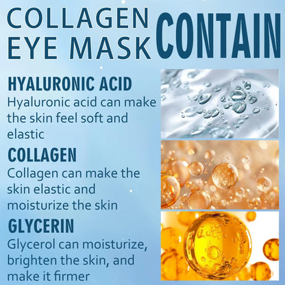 Collagen &amp; Retinol under Eye Mask Gel, 60 Pcs Moisture Hydrate Moisturizing Deep-Hydrating Eye Masks, Collagen Eye Patches, Eye Care Product for Women and Men, Moisturizer 