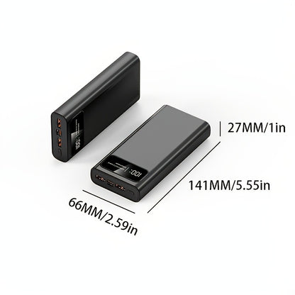Portable Power Bank 2USB External Battery Backup Charger 900000Mah Fast Charging