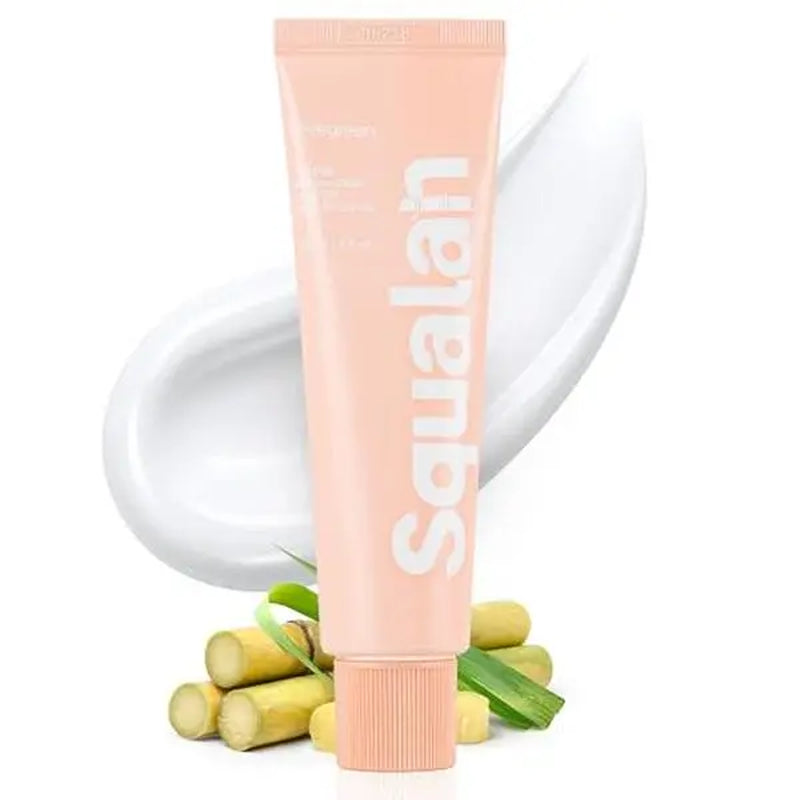 VEGREEN 730 Squalane Face Moisturizer — Korean squalane face moisturizer in a tube with a fresh, natural background.