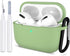 ATUAT for Airpods Pro 1St/2Nd Generation Case Cover, Protective Silicone Skin Accessories with Keychain for Women Men for Apple Airpods Pro 2019/2022 Charging Case,Front LED Visible-Midnight Green