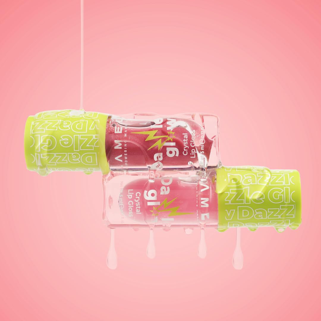 Lamel Dazzle Glow Crystal Clear Lip Gloss - Hydrating Lip Gloss - Non Sticky - Colored - Moisturizing - №404 You Can