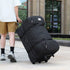 KLQDZMS Folding Suitcase Oversized Capacity Trolley Bag Outdoor Travel Organizer Bag Airline Checked Backpack with Wheel Luggage