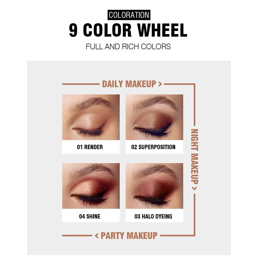 Colorful Eyeshadow Palette High Pigmented Makeup Palette Matte and Shimmer Glitter Eyeshadow Waterproof Long Lasting Eye Shadow Palette 06